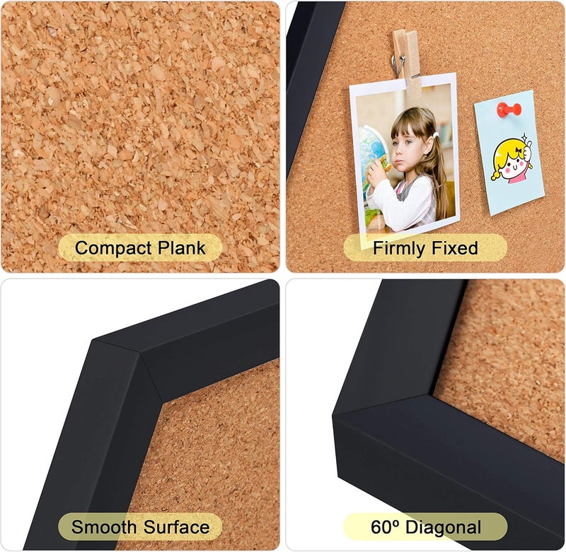 Facilife 4 Packs Cork Board,Corkboards for Wall,Small Cork Board Decorations,Cork Boards for Walls with Frame, Decorative for Office, School & Home - Image 5